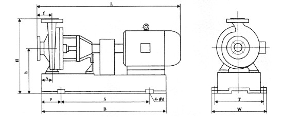 IHF型襯氟塑料離心泵,襯氟離心泵規(guī)格，襯氟離心泵價格，襯氟離心泵廠家